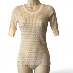 Y2K Abercrombie & Fitch Lightweight Floral Pointelle Top